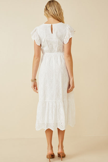 Emily Floral Eyelet Dress