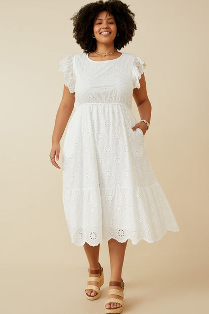 Emily Floral Eyelet Dress